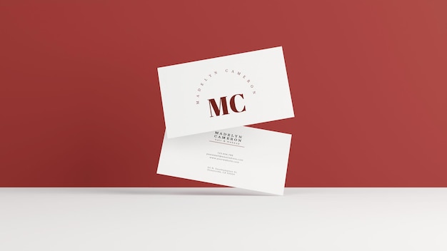 Mockup di schede da visita