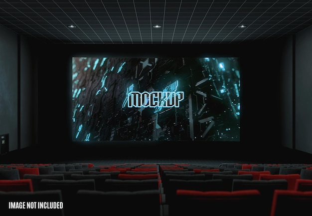 Mockup di schermo cinematografico