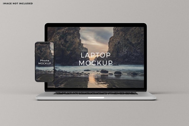 Mockup di schermo del dispositivo portatile e smartphone