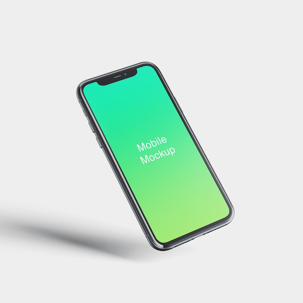 Mockup di schermo del telefono cellulare