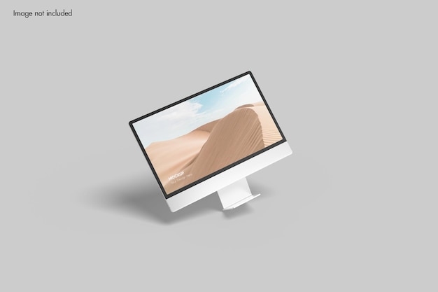 Mockup di schermo desktop mobile