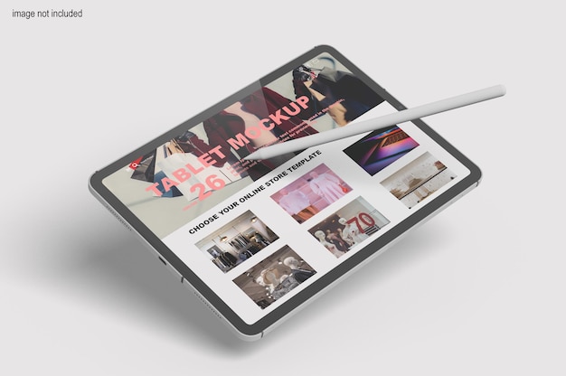 Mockup di schermo moderno tablet