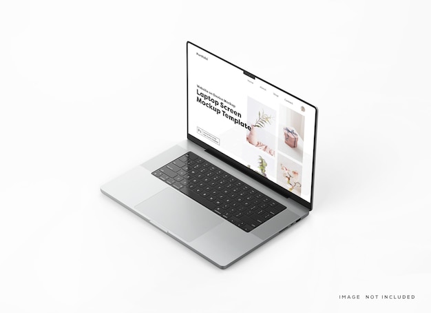 Mockup di schermo per laptop Macbook