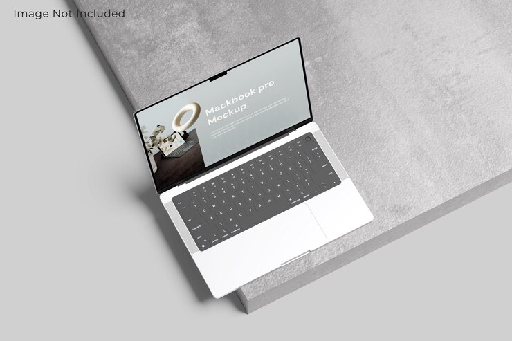 Mockup di schermo per laptop Macbook