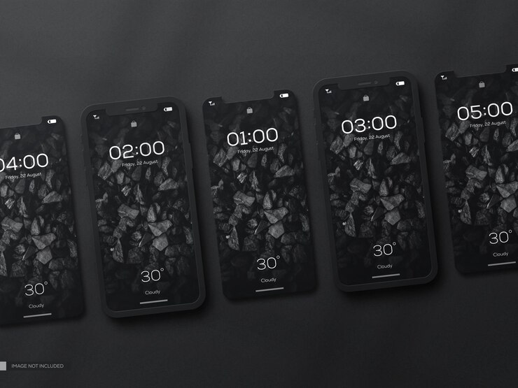 Mockup di schermo per smartphone moderno