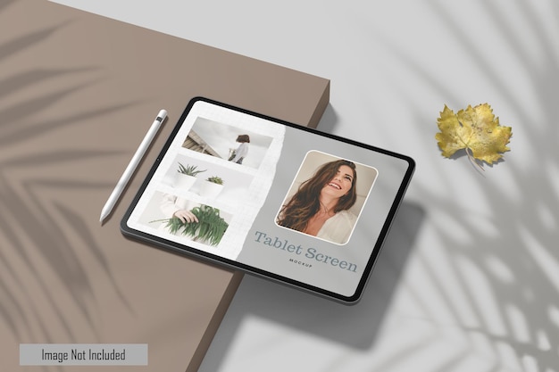 Mockup di schermo tablet