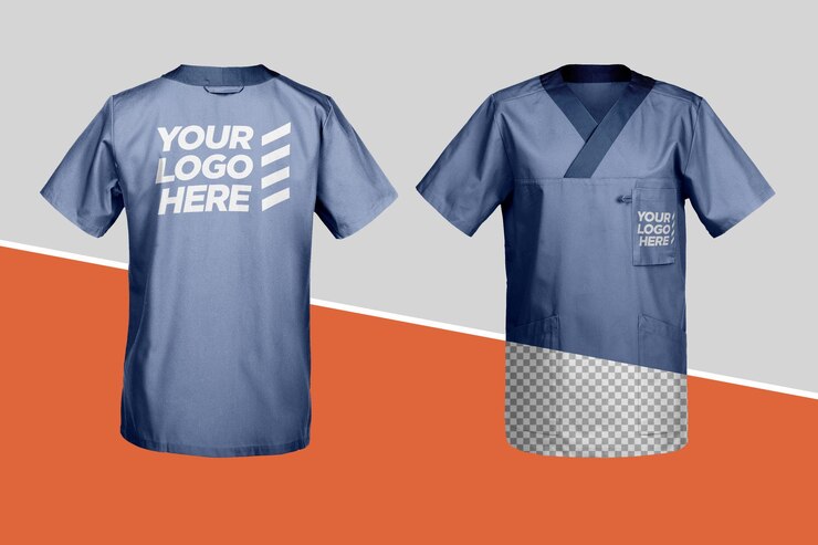 PSD mockup di scrub personalizzabile
