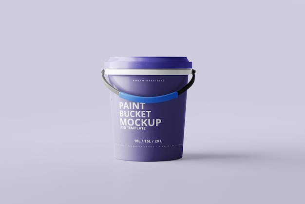Mockup di secchio di vernice