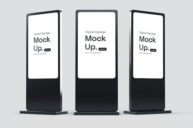 Mockup di segnaletica digitale