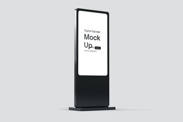 Mockup di segnaletica digitale
