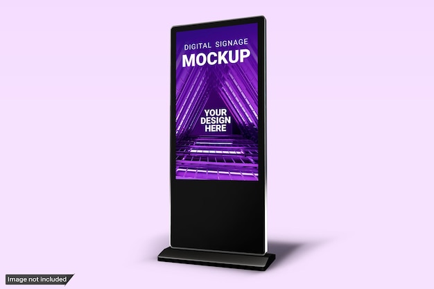 Mockup di segnaletica digitale