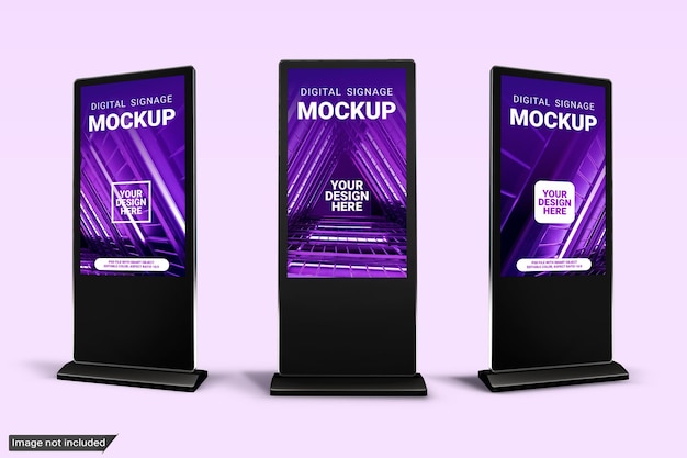 Mockup di segnaletica digitale