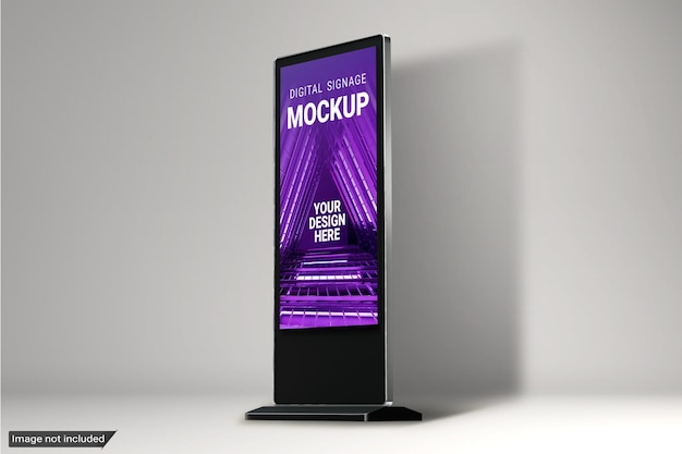 Mockup di segnaletica digitale