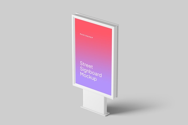 Mockup di segnaletica stradale
