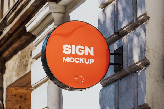 Mockup di segno arrotondato