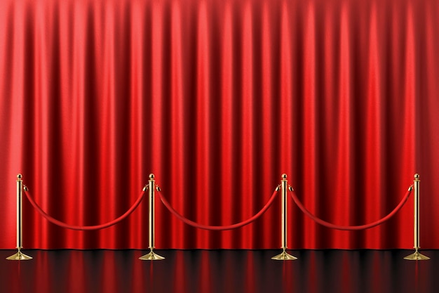 Mockup di sfondo del prodotto per tende rosse psd