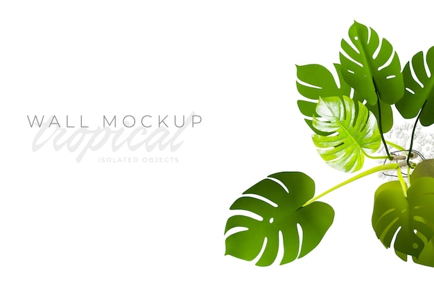 Mockup di sfondo tropicale ed estivo
