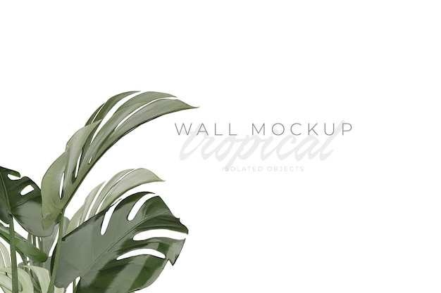Mockup di sfondo tropicale ed estivo