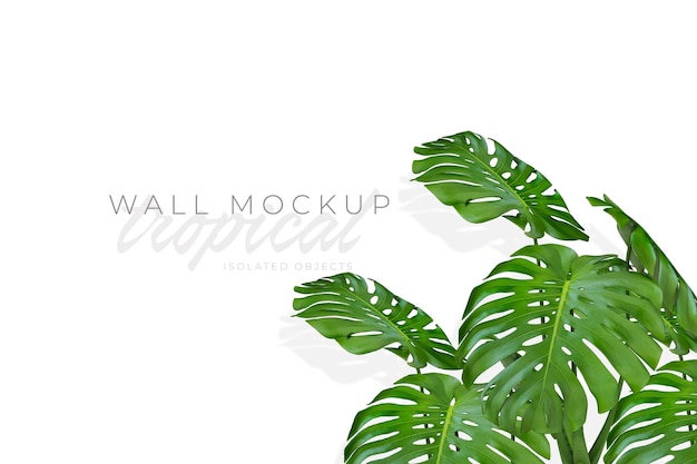 Mockup di sfondo tropicale ed estivo