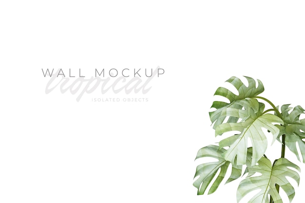 Mockup di sfondo tropicale ed estivo