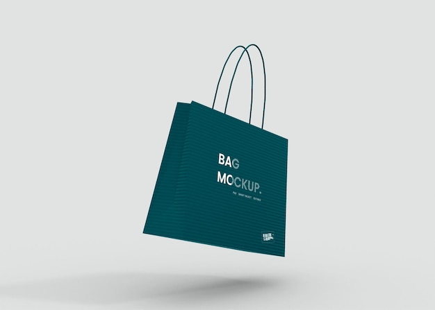 Mockup di shopping bag di carta