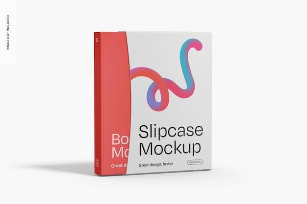 Mockup di Slipcase Book Visto a sinistra