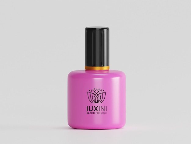 Mockup di smalto per unghie cosmetico