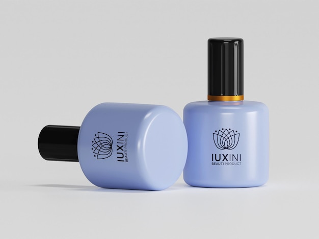 Mockup di smalto per unghie cosmetico