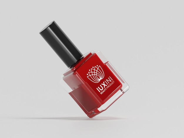 Mockup di smalto per unghie cosmetico