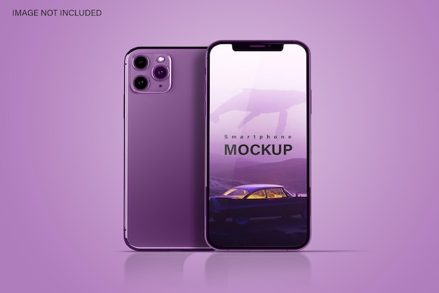 Mockup di smartphone 3d moderno