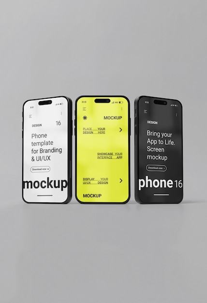 Mockup di smartphone minimalista
