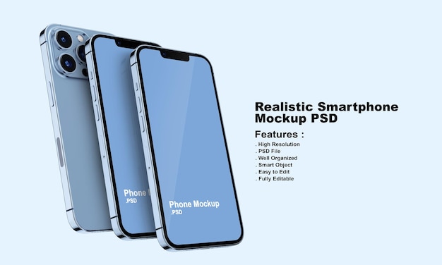 Mockup di smartphone premium realistico