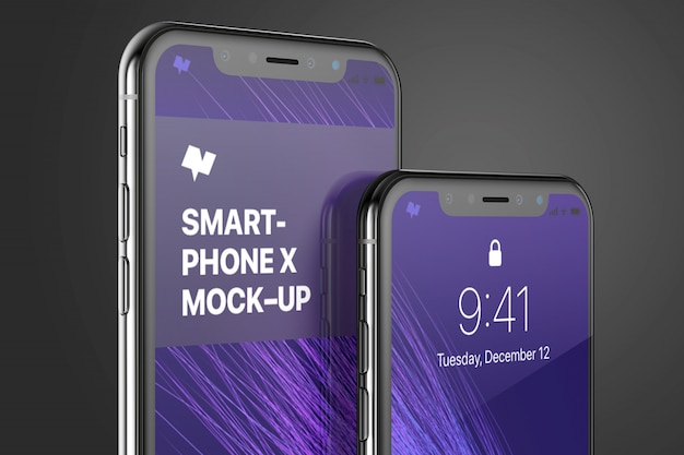 Mockup di smartphone realistico.