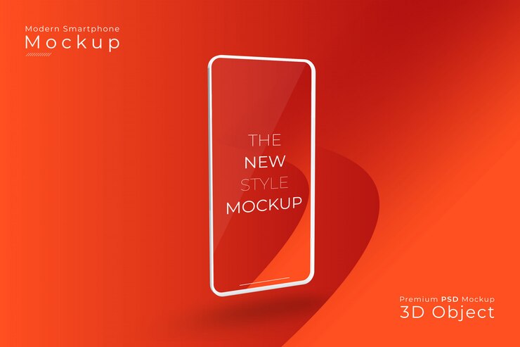 Mockup di smartphone realistico.