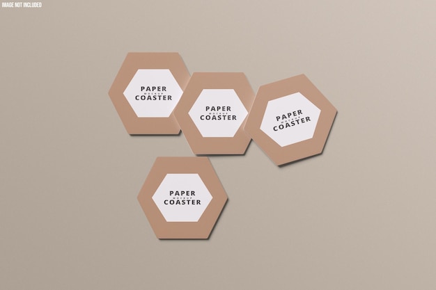 Mockup di sottomarino di carta