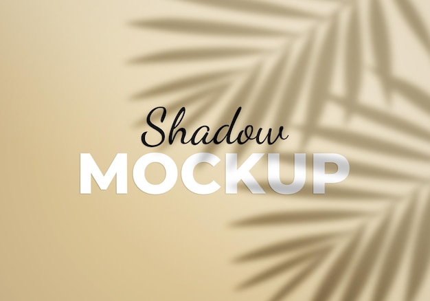 Mockup di sovrapposizione di ombre