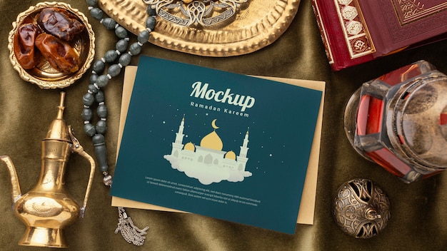 Mockup di stampa e libri del Ramadan