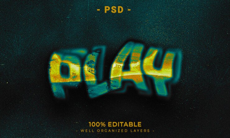 PSD mockup di stile effetto testo e logo modificabile psd 3d con sfondo astratto scuro