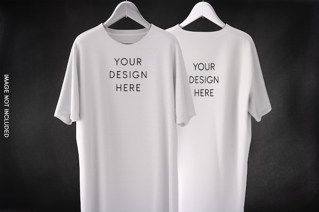 Mockup di t-shirt bianca semplice