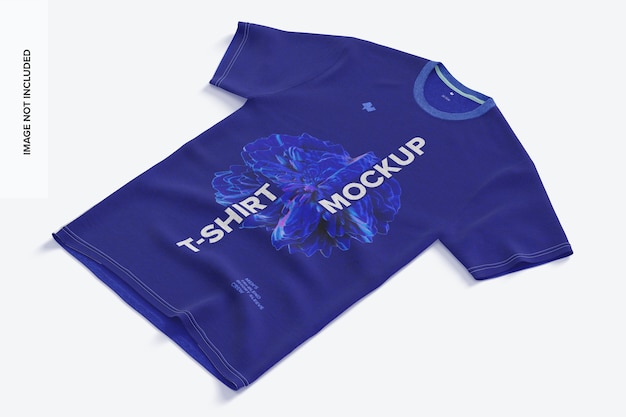 Mockup di t-shirt manica corta tri-blend da uomo
