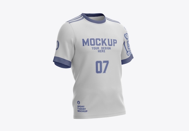 Mockup di t-shirt sportiva da uomo di calcio
