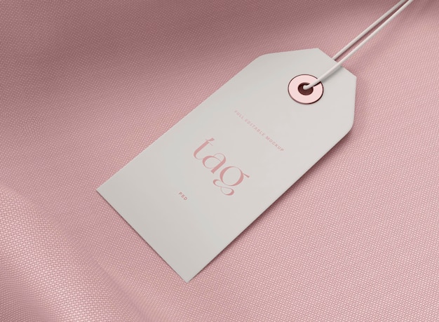 Mockup di tag etichetta. Concetto di vendita