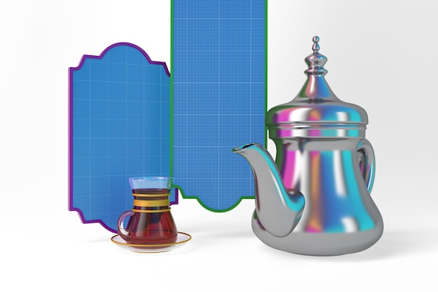 Mockup di tazza da tè Eid