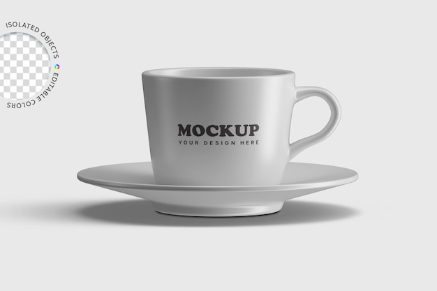 Mockup di tazza di caffè isolato