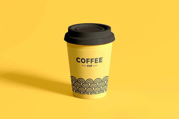 Mockup di tazza di caffè isolato