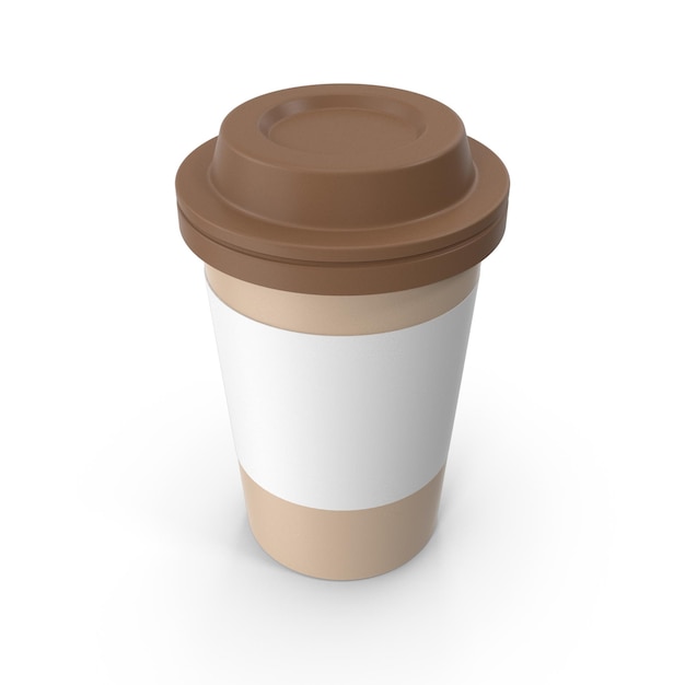 Mockup di tazza di caffè marrone