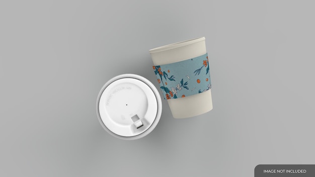 Mockup di tazza di caffè usa e getta
