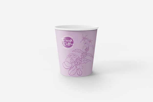 Mockup di tazza di carta