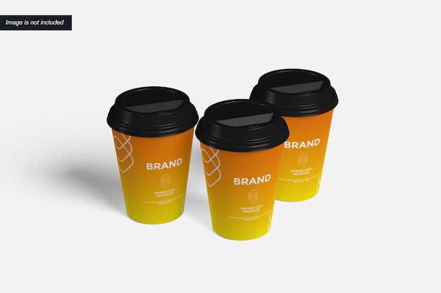 Mockup di tazza di carta