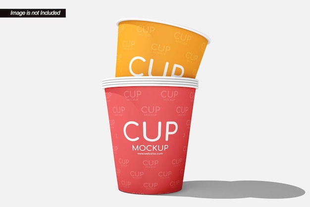 Mockup di tazza di carta
